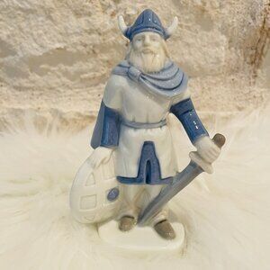 Vintage German GDR Porcelain Viking Figurine